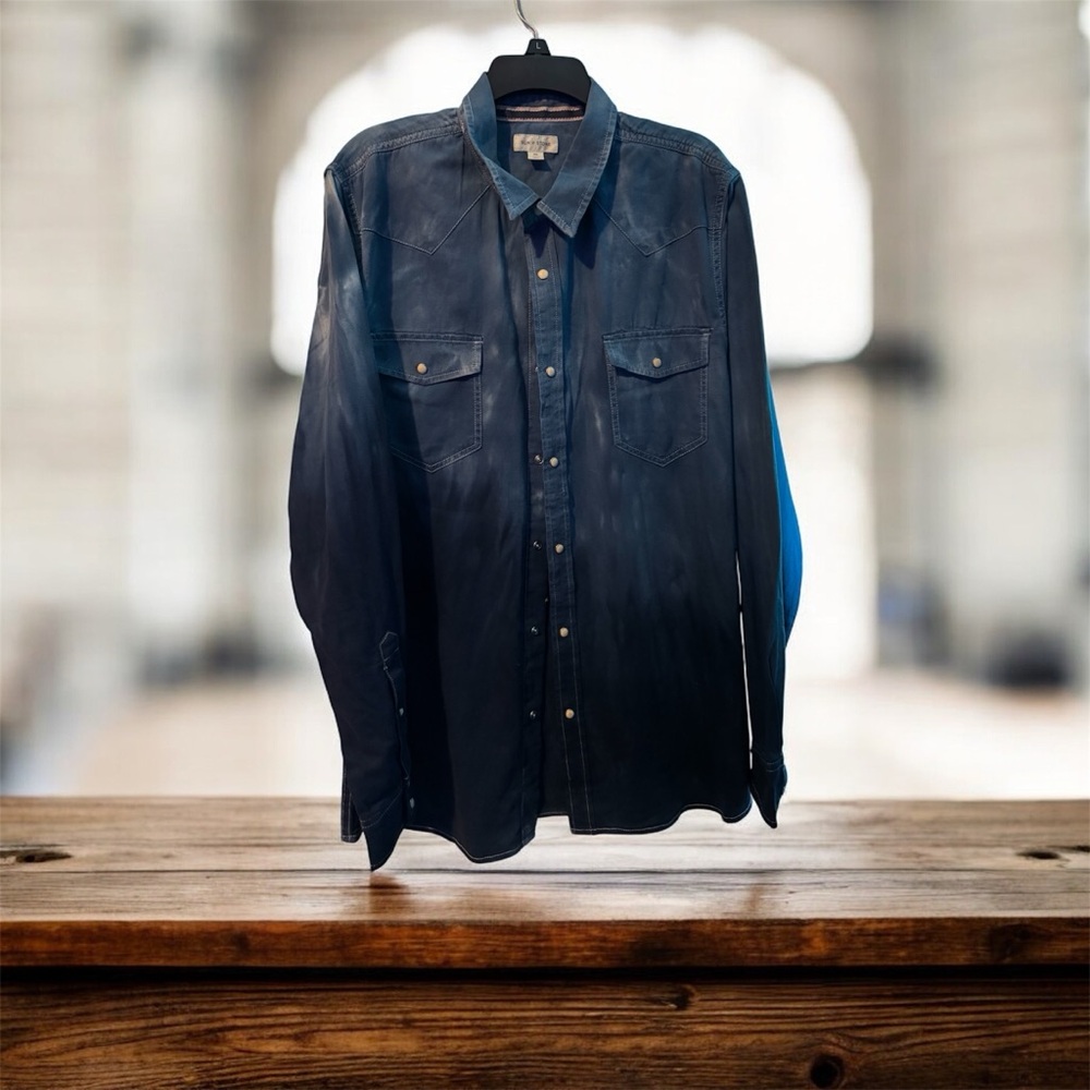 Sun + Stone Indigo Denim Shirt